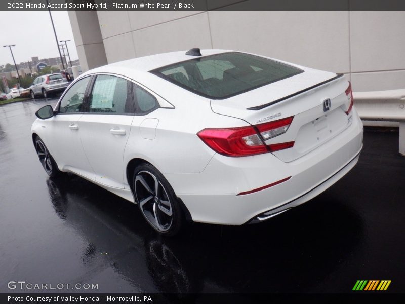 Platinum White Pearl / Black 2022 Honda Accord Sport Hybrid