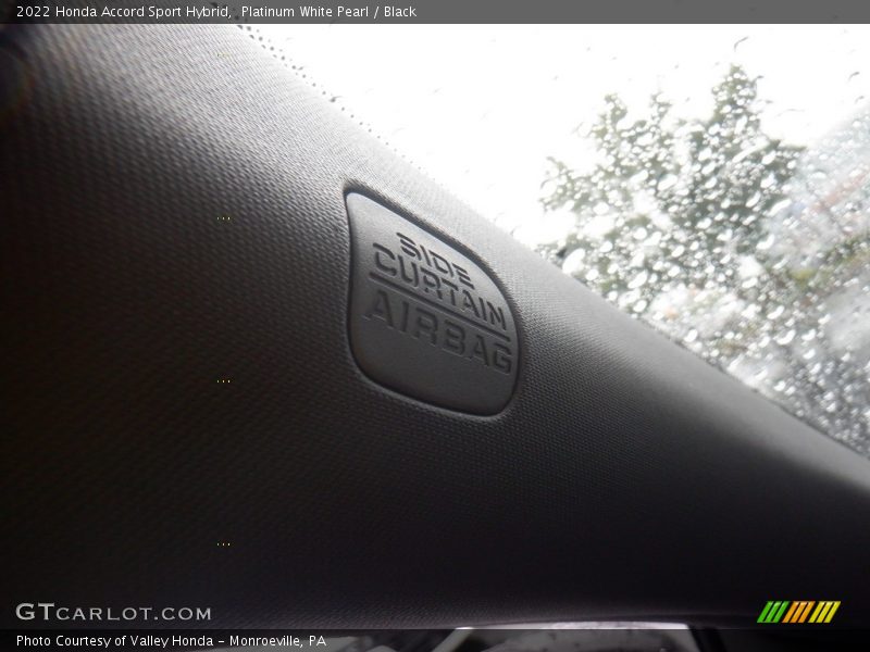 Platinum White Pearl / Black 2022 Honda Accord Sport Hybrid