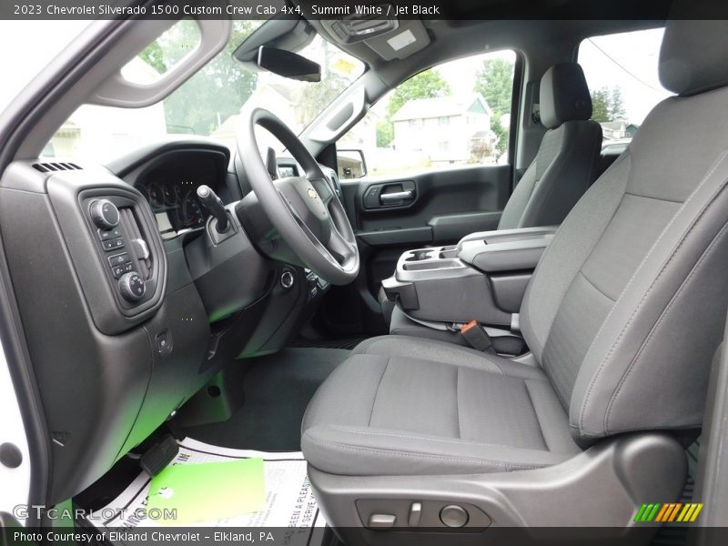  2023 Silverado 1500 Custom Crew Cab 4x4 Jet Black Interior