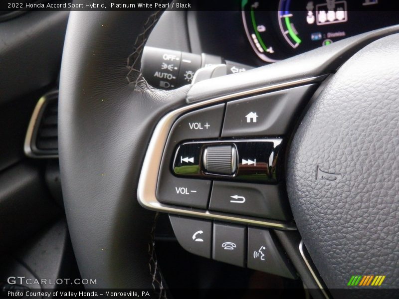 Platinum White Pearl / Black 2022 Honda Accord Sport Hybrid