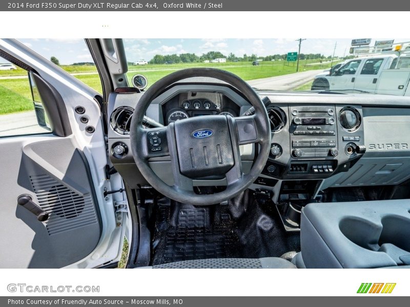 Oxford White / Steel 2014 Ford F350 Super Duty XLT Regular Cab 4x4