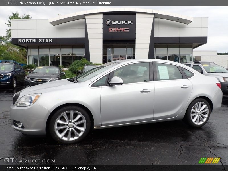 Quicksilver Metallic / Medium Titanium 2012 Buick Verano FWD