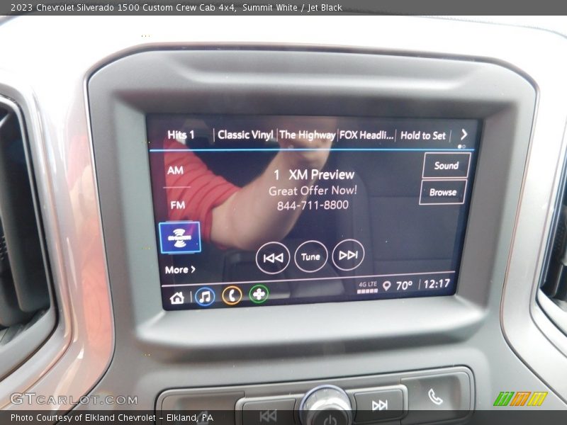 Controls of 2023 Silverado 1500 Custom Crew Cab 4x4