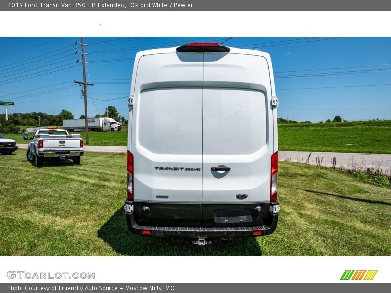 Oxford White / Pewter 2019 Ford Transit Van 350 HR Extended