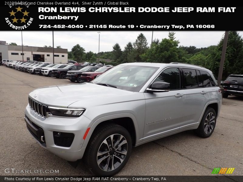 Silver Zynith / Global Black 2023 Jeep Grand Cherokee Overland 4x4