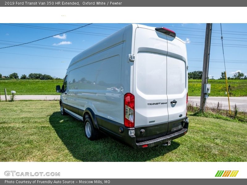 Oxford White / Pewter 2019 Ford Transit Van 350 HR Extended