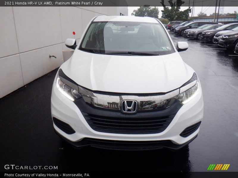 Platinum White Pearl / Gray 2021 Honda HR-V LX AWD