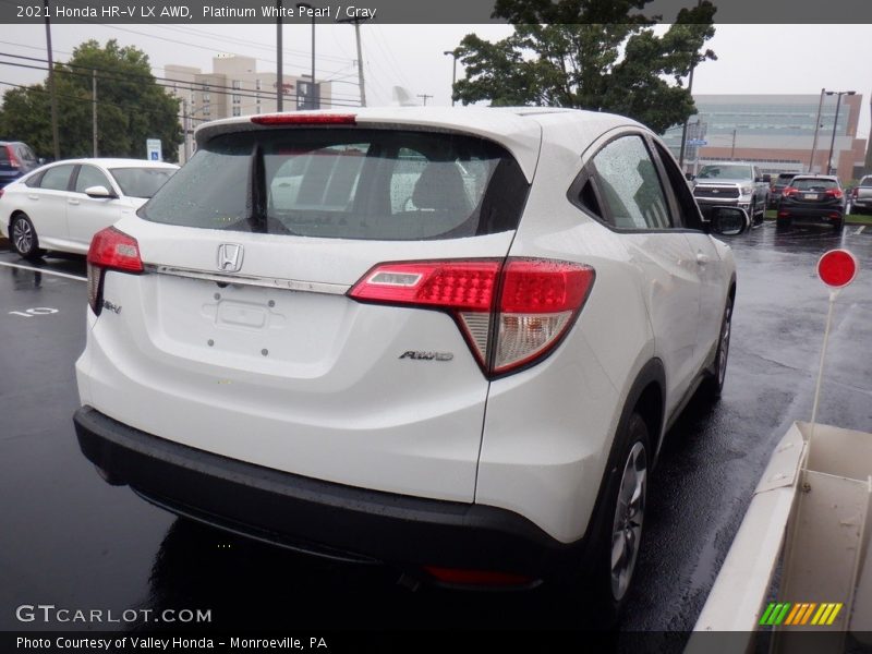 Platinum White Pearl / Gray 2021 Honda HR-V LX AWD