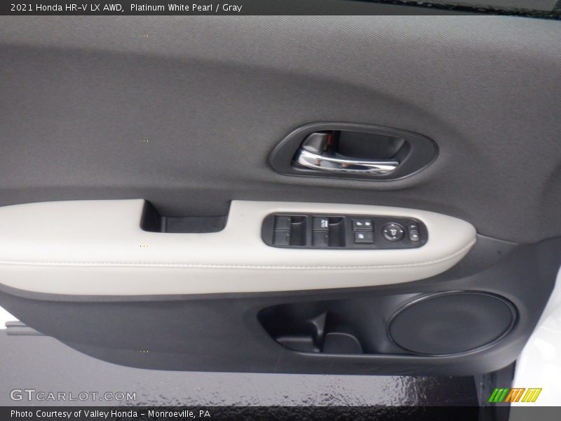 Platinum White Pearl / Gray 2021 Honda HR-V LX AWD