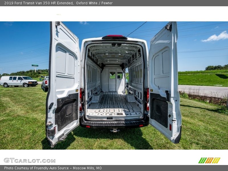 Oxford White / Pewter 2019 Ford Transit Van 350 HR Extended