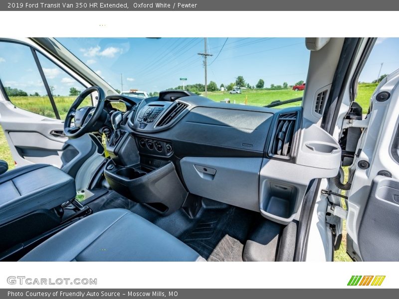 Oxford White / Pewter 2019 Ford Transit Van 350 HR Extended