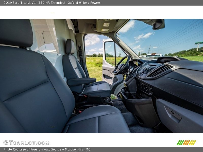 Oxford White / Pewter 2019 Ford Transit Van 350 HR Extended