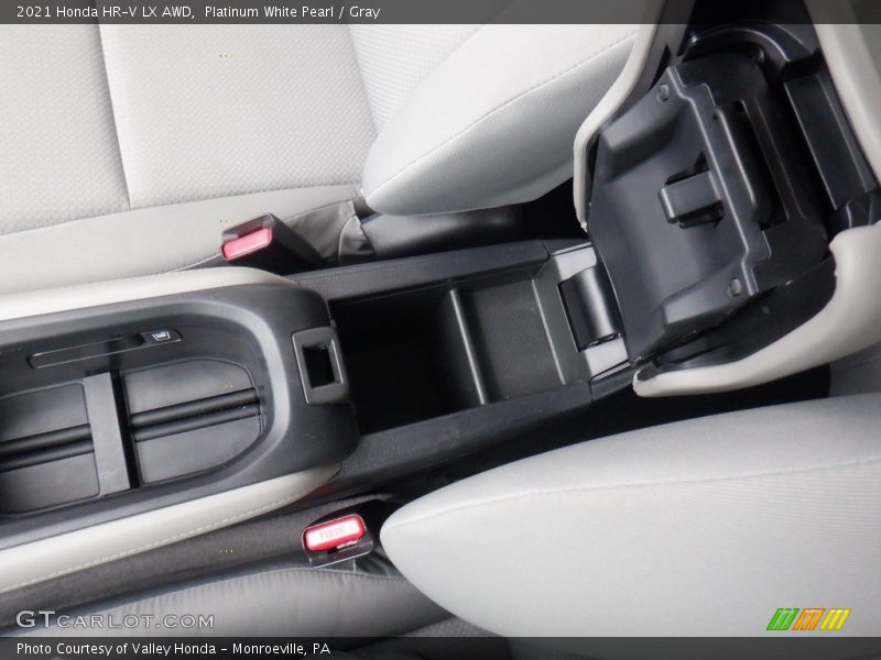 Platinum White Pearl / Gray 2021 Honda HR-V LX AWD