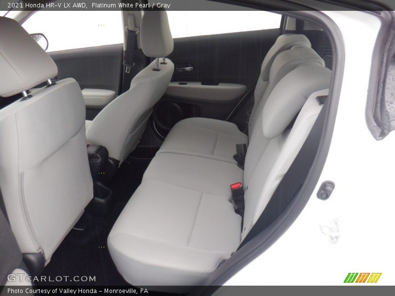 Platinum White Pearl / Gray 2021 Honda HR-V LX AWD
