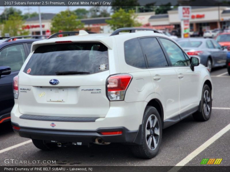 Crystal White Pearl / Gray 2017 Subaru Forester 2.5i Premium
