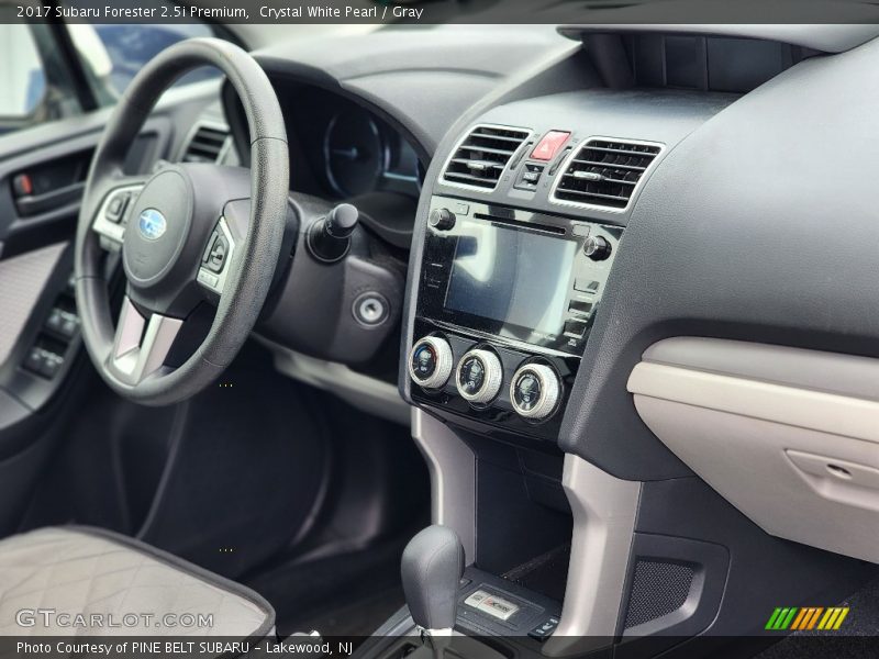 Crystal White Pearl / Gray 2017 Subaru Forester 2.5i Premium