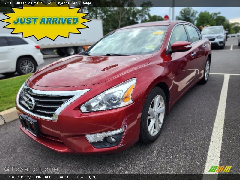 Cayenne Red / Beige 2013 Nissan Altima 2.5 SV