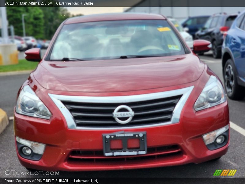 Cayenne Red / Beige 2013 Nissan Altima 2.5 SV