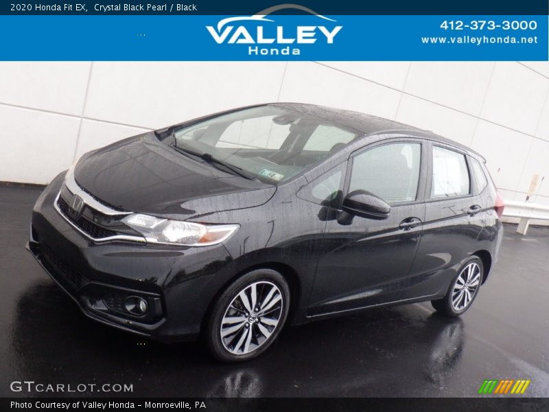 Crystal Black Pearl / Black 2020 Honda Fit EX