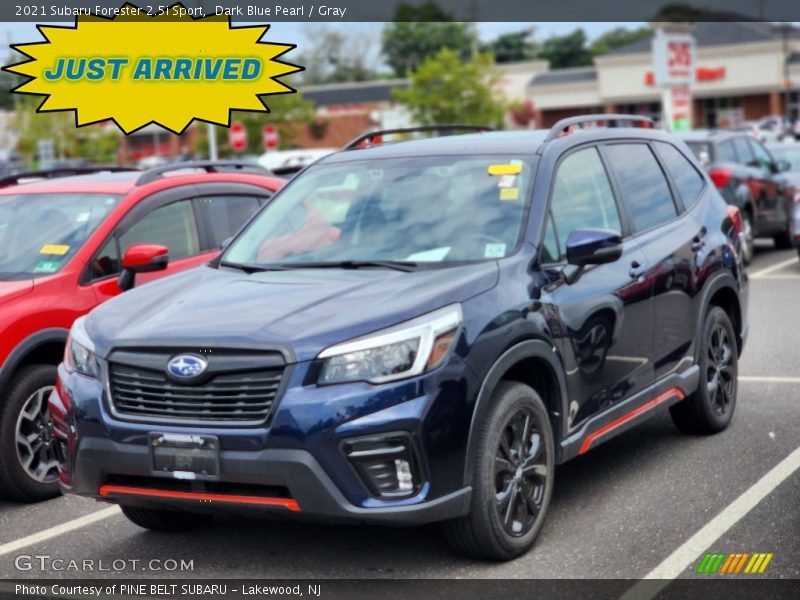 Dark Blue Pearl / Gray 2021 Subaru Forester 2.5i Sport