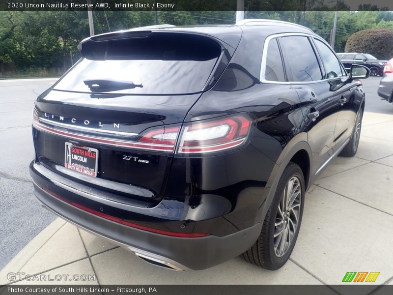 Infinite Black / Ebony 2020 Lincoln Nautilus Reserve AWD