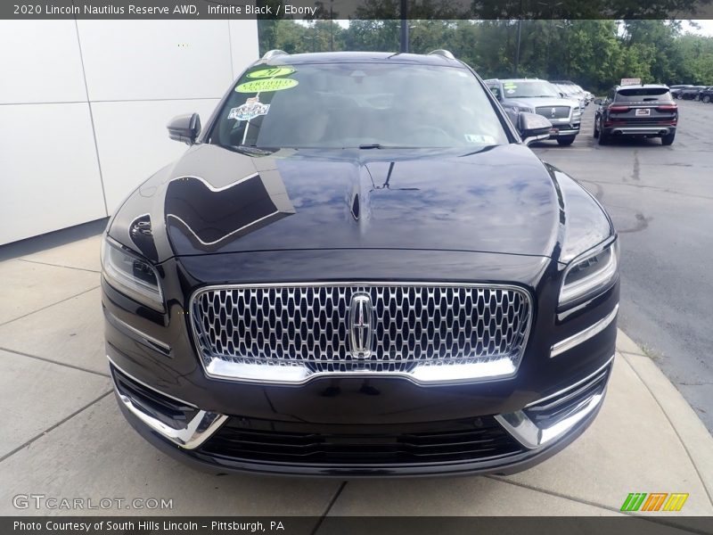 Infinite Black / Ebony 2020 Lincoln Nautilus Reserve AWD