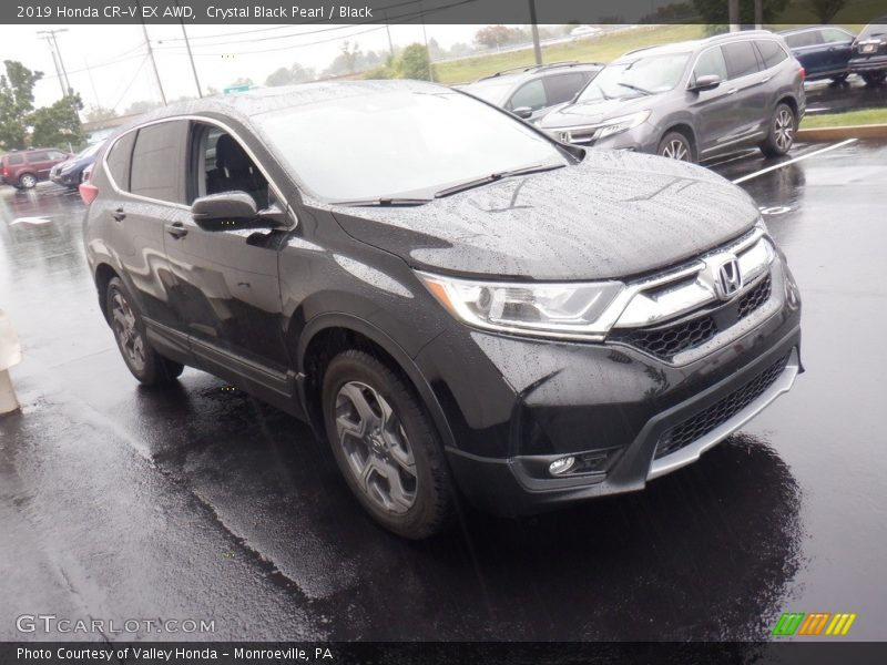 Crystal Black Pearl / Black 2019 Honda CR-V EX AWD