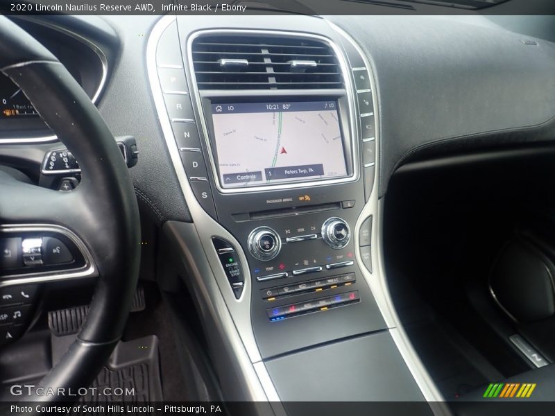 Controls of 2020 Nautilus Reserve AWD