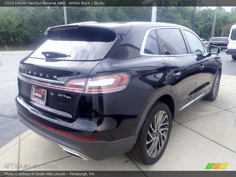 Infinite Black / Ebony 2020 Lincoln Nautilus Reserve AWD