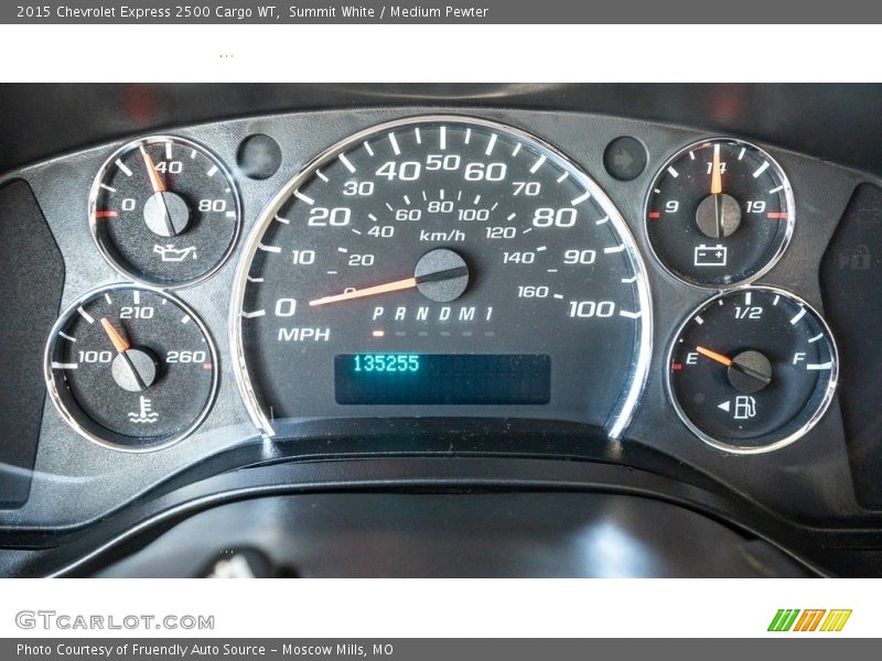 Summit White / Medium Pewter 2015 Chevrolet Express 2500 Cargo WT