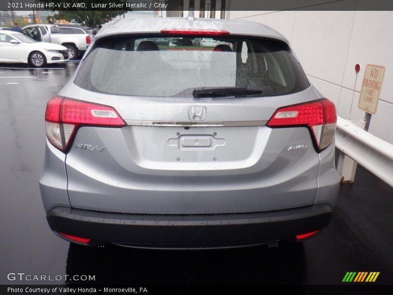 Lunar Silver Metallic / Gray 2021 Honda HR-V LX AWD