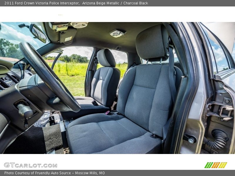 Front Seat of 2011 Crown Victoria Police Interceptor