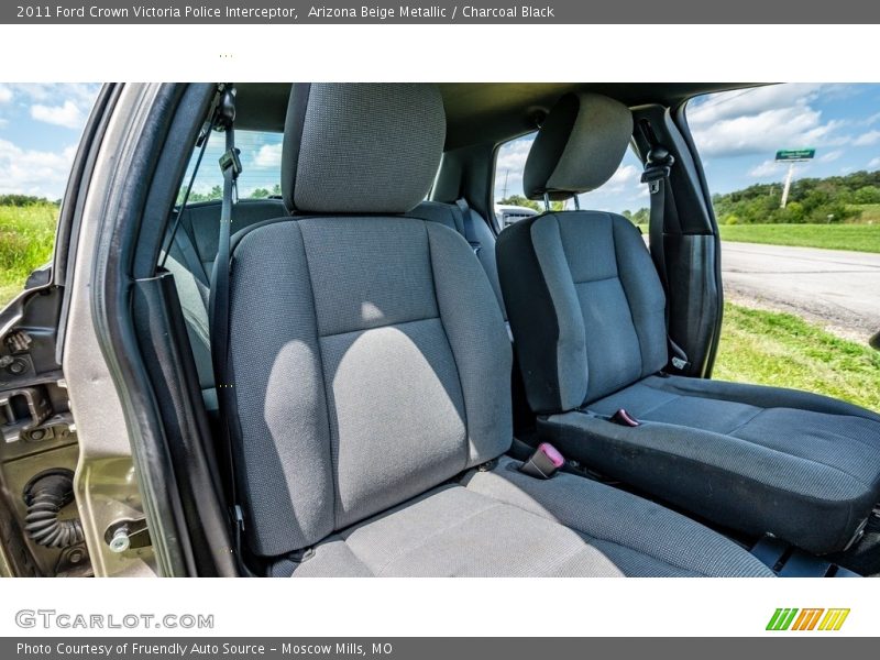 Front Seat of 2011 Crown Victoria Police Interceptor