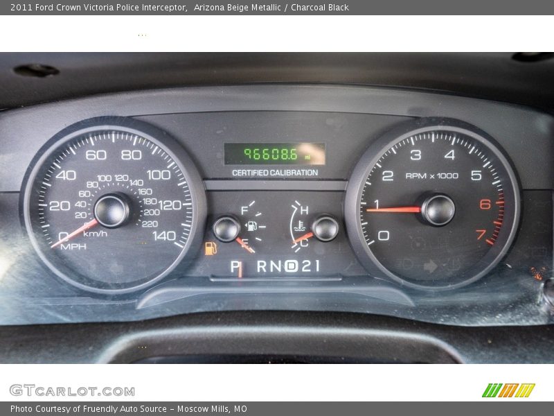  2011 Crown Victoria Police Interceptor Police Interceptor Gauges
