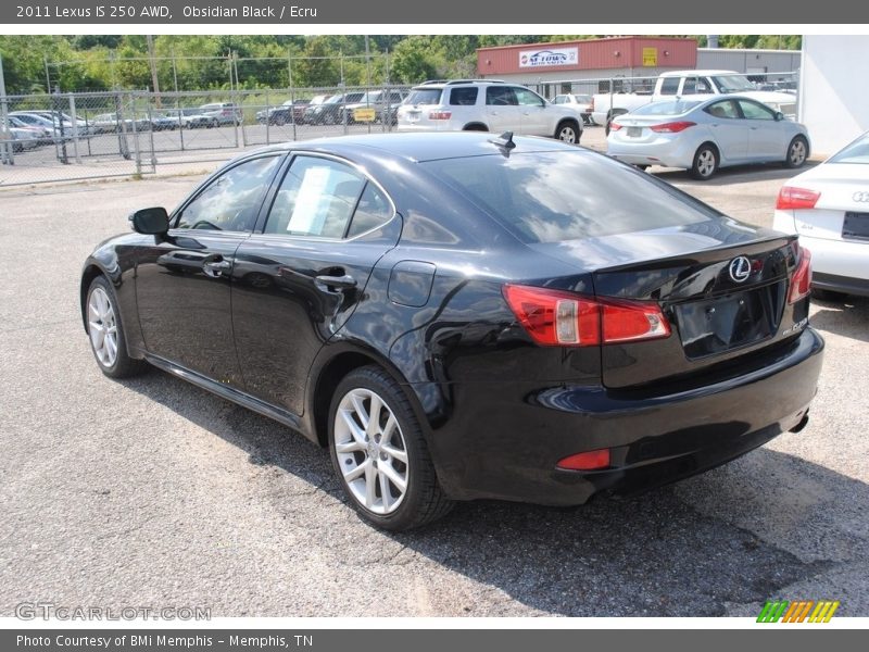 Obsidian Black / Ecru 2011 Lexus IS 250 AWD