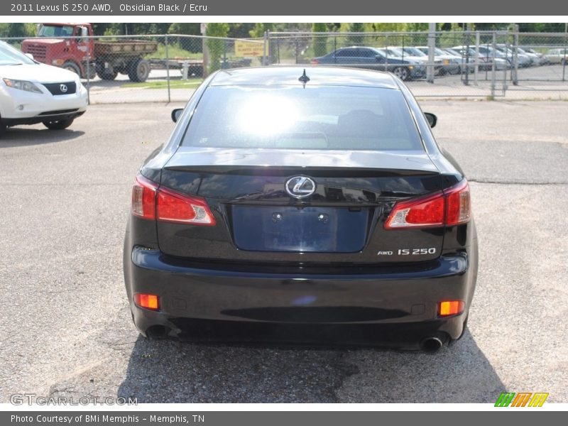 Obsidian Black / Ecru 2011 Lexus IS 250 AWD