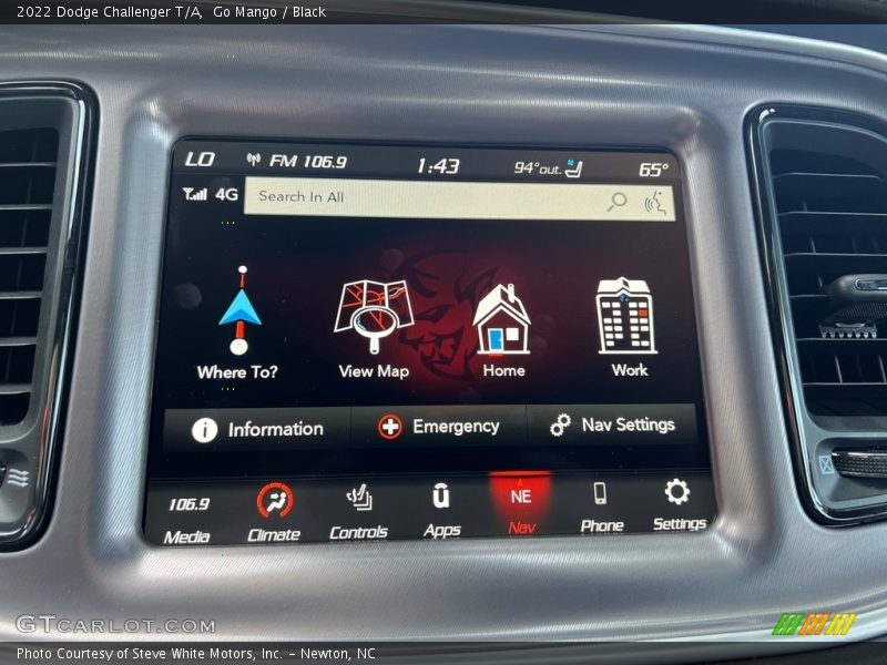 Controls of 2022 Challenger T/A