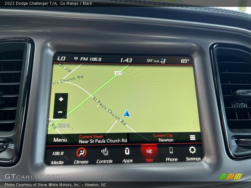 Navigation of 2022 Challenger T/A