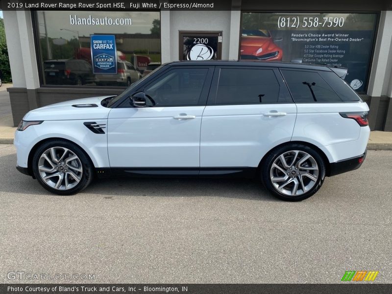 Fuji White / Espresso/Almond 2019 Land Rover Range Rover Sport HSE