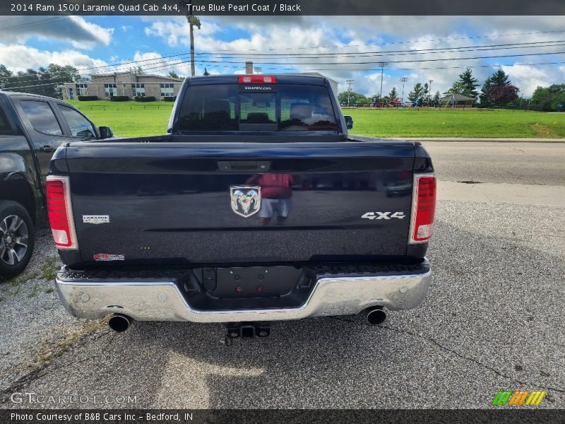 True Blue Pearl Coat / Black 2014 Ram 1500 Laramie Quad Cab 4x4