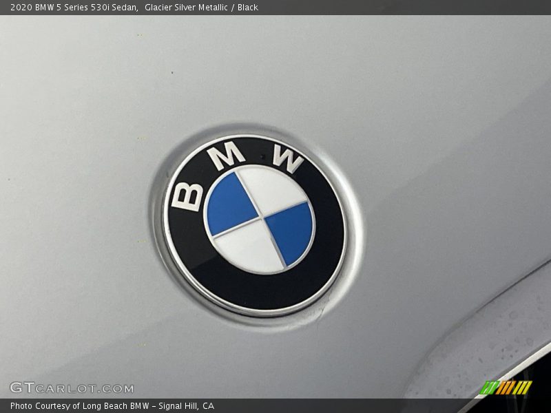 Glacier Silver Metallic / Black 2020 BMW 5 Series 530i Sedan