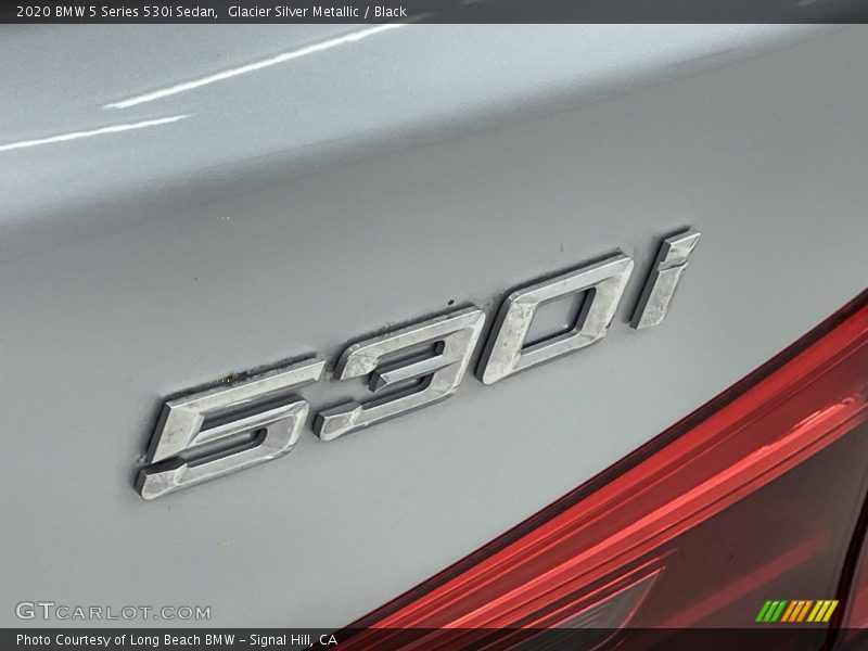 Glacier Silver Metallic / Black 2020 BMW 5 Series 530i Sedan