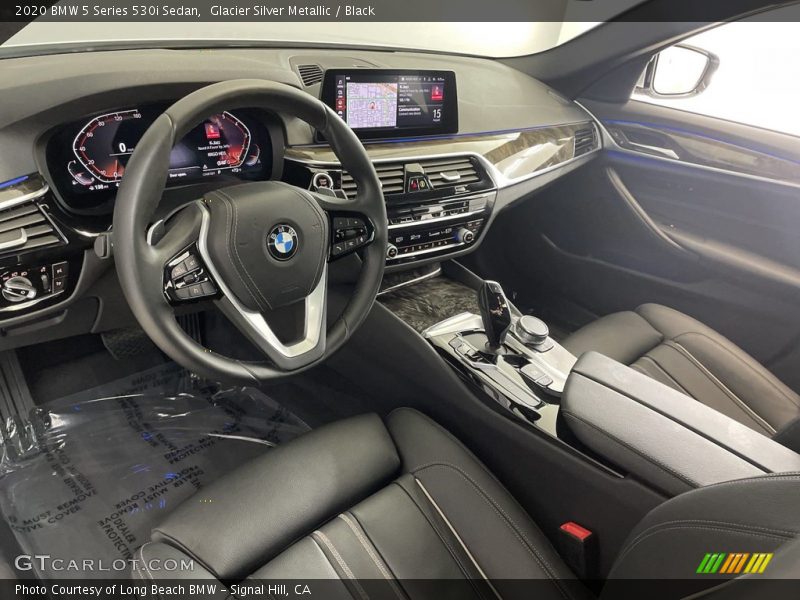 Glacier Silver Metallic / Black 2020 BMW 5 Series 530i Sedan