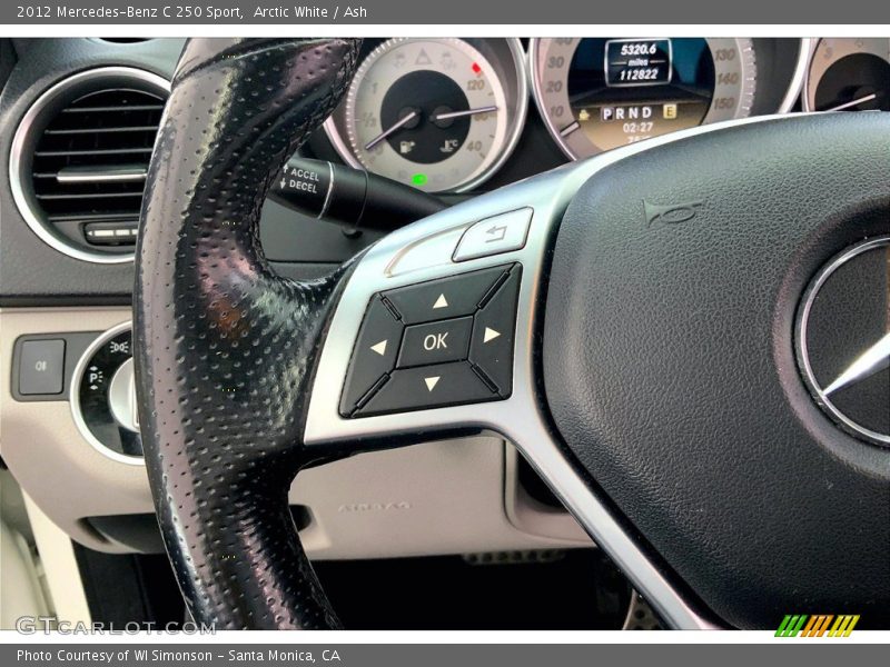 Arctic White / Ash 2012 Mercedes-Benz C 250 Sport