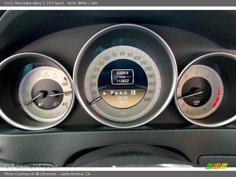 Arctic White / Ash 2012 Mercedes-Benz C 250 Sport