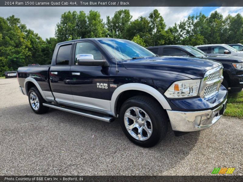 True Blue Pearl Coat / Black 2014 Ram 1500 Laramie Quad Cab 4x4