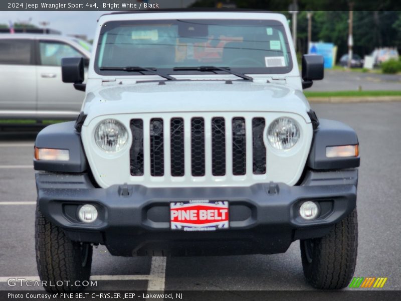 Bright White / Black 2024 Jeep Wrangler Sport 4x4