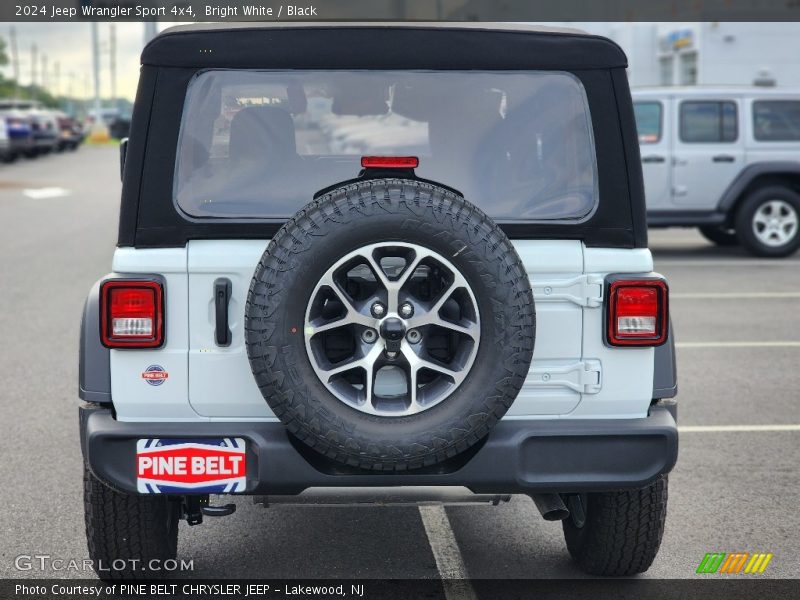 Bright White / Black 2024 Jeep Wrangler Sport 4x4