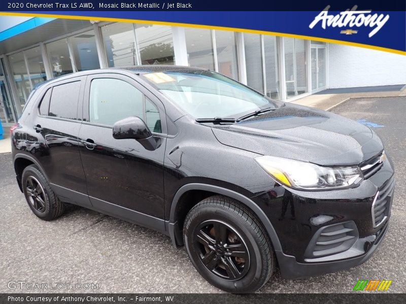 Mosaic Black Metallic / Jet Black 2020 Chevrolet Trax LS AWD