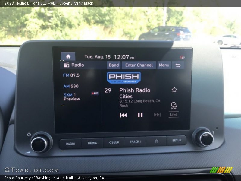 Cyber Silver / Black 2023 Hyundai Kona SEL AWD